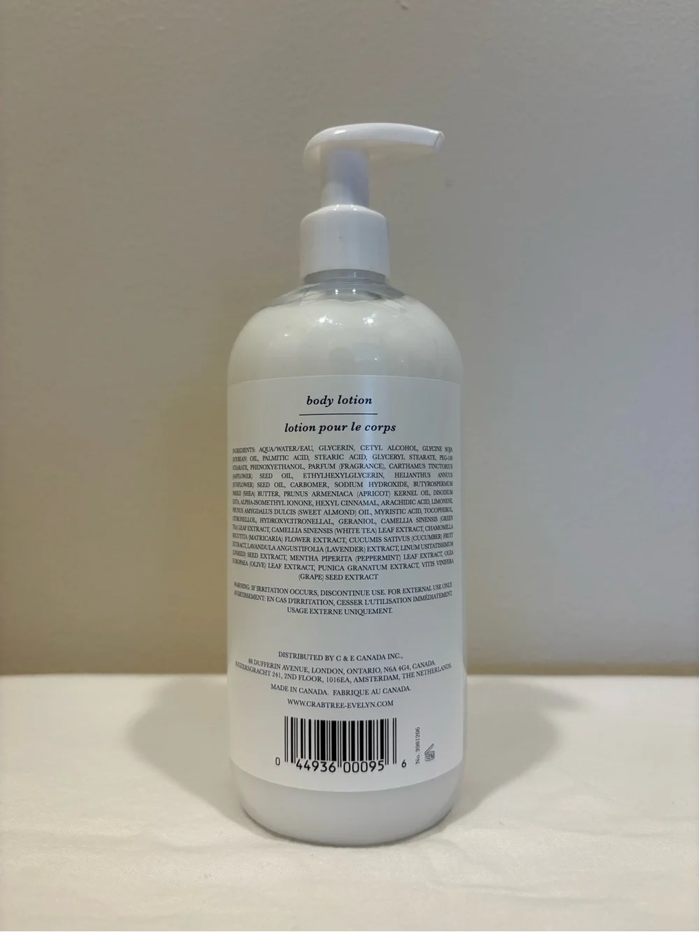 Crabtree & Evelyn IRIS Body Lotion 16.9 oz NEW UNUSED